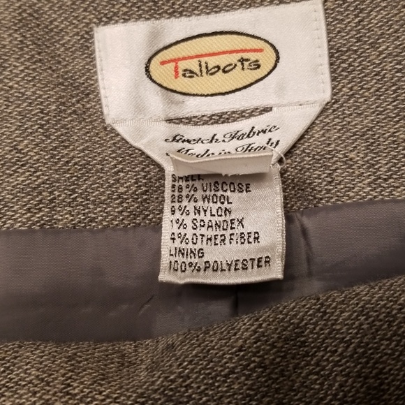Talbots Gray Wool Blend Perfect Skirt! - Picture 6 of 8
